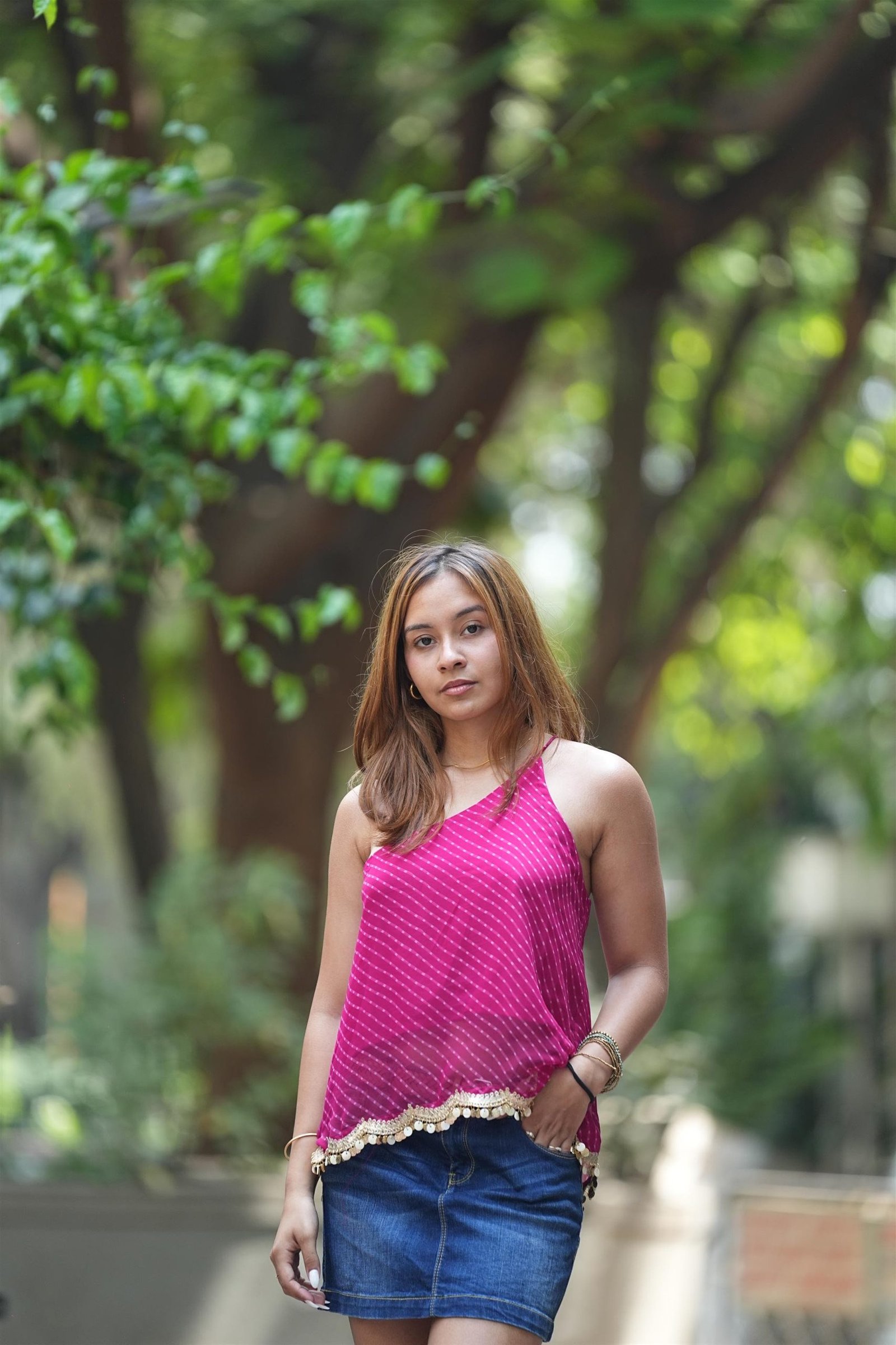 One Shoulder Crop