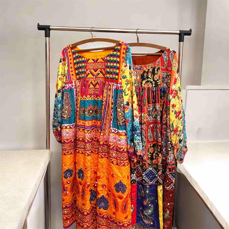 Kurti with balooon sleeves