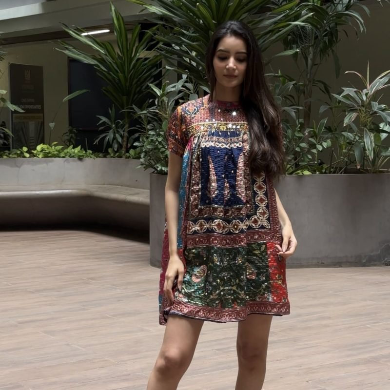 Short Dress with Sleeves