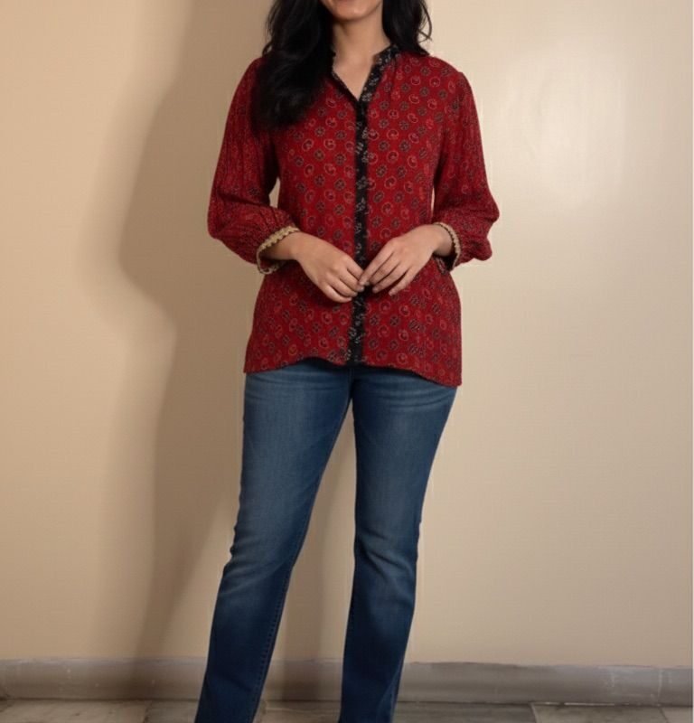 Ajrakh Shirt Top