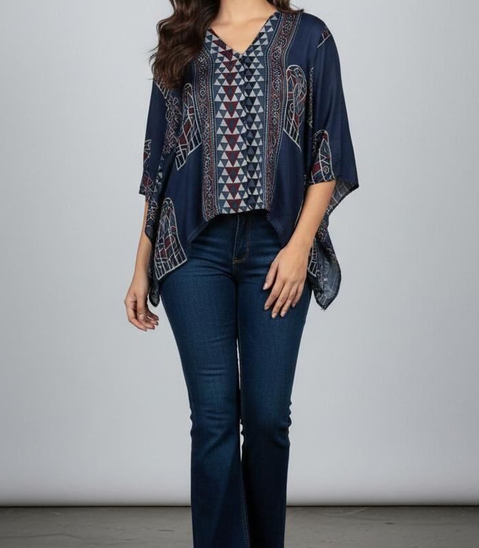 Ajrak Print Top