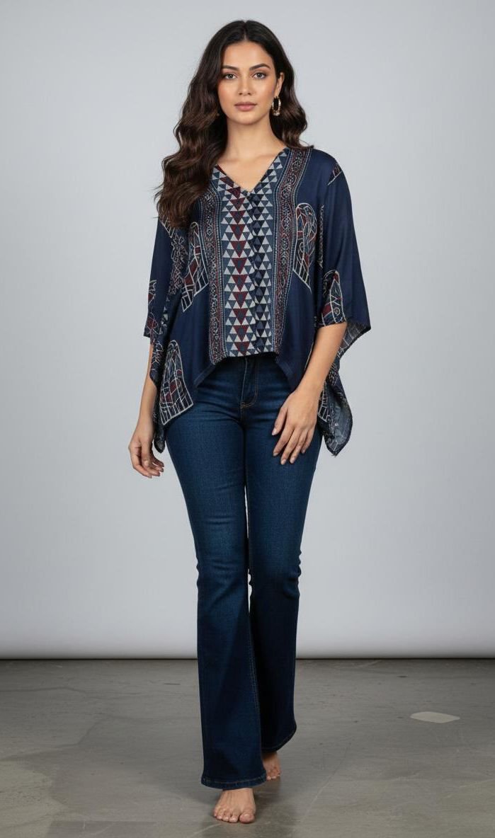Ajrak Print Top