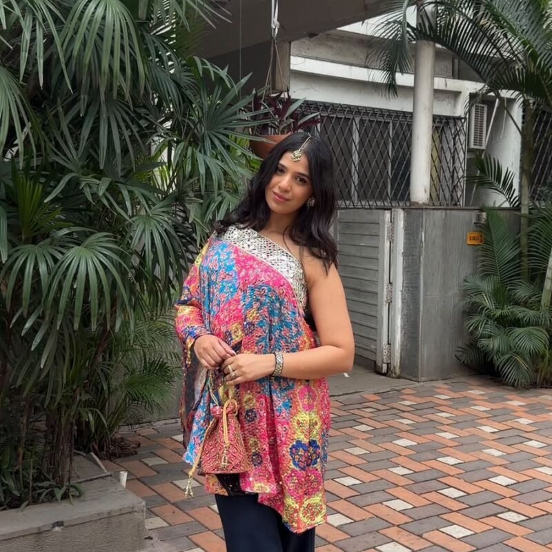 One-Shoulder Printed Tunic